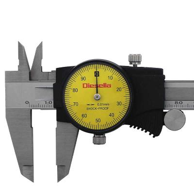 Skjutmått 0-150 mm x 0,01 mm med mätur